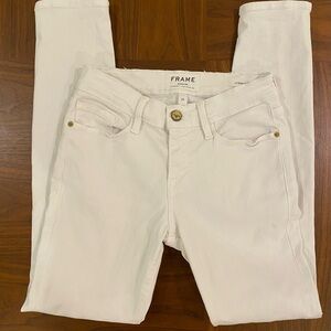 Frame Jeans Size 25 in White
